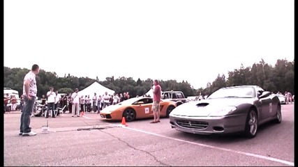 Moscow Unlim 500_ Lamborghini Gallardo vs Ferrari 575m