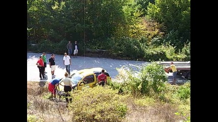Планинско рали Българка 2011 - след катастрофата на Цветомира Георгиева...