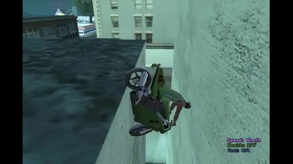 Gta Sa:mp Wall Driving With Nrg-500 In San Fierro ( stunt in telnet )