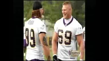 Brock Lesnar at Vikings vs Ravens game 