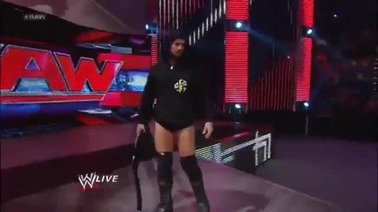 Cm Punk Attacks John Cena Taunts The Rock - Wwe Raw 2/18/13 (new Championship Design)