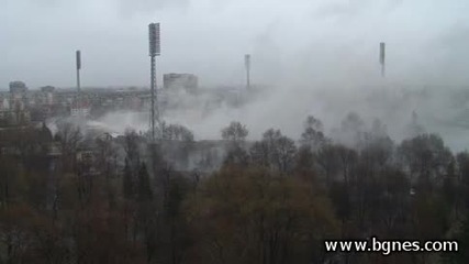 Взривиха стадион Герена в София