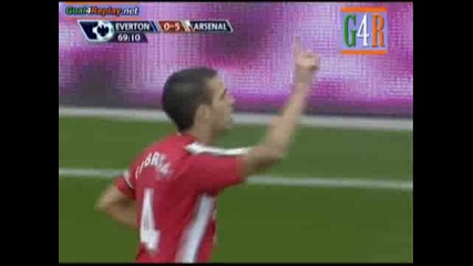 Everton - Arsenal 0 - 5 (1 - 6,  15 8 2009)