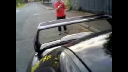 Flames Scooby Subaru.flv