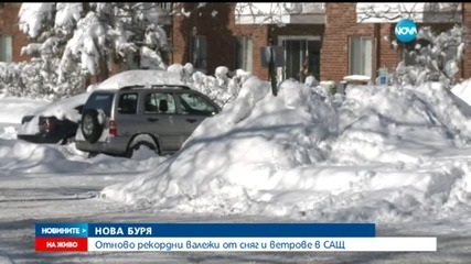 Отново рекордни валежи от сняг и ветрове в САЩ
