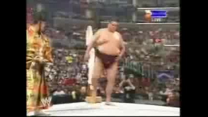 Wwe Wrestlemania 21 - The Big Show vs Akebono ( Sumo Match )