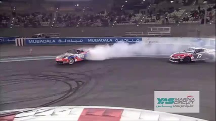 Fredric Aasbo Wins Formula Drift Invitational Abu Dhabi Yas Marina Circuit 2011 