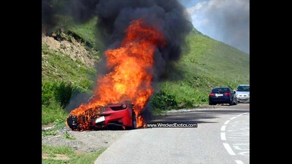 Изгоря Ferrari 458 голям ужас 