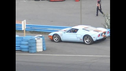Ford Gt in Ahvenisto racetrack 