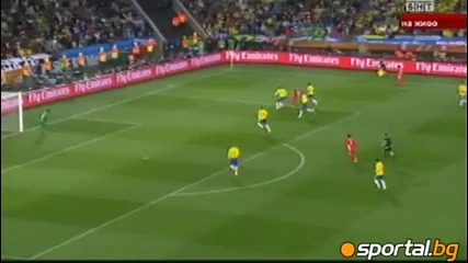 World Cup 2010 Brazil vs. North Korea [2 1] Full Highlights All Goals [micon, Elano, Ji Yun nam]