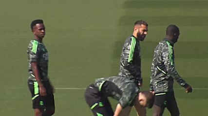Spain: Benzema leads Real Madrid's training session ahead of UCL macht against Liverpool
