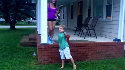 Natasha & Caiden's Als Ice-water challenge!