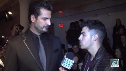 Joe Jonas at Mercedes-benz Ny Fashion Week F_w 2012