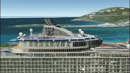 от Google Earth може да видите най -големия кораб в света Oasis of the Seas