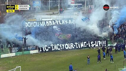 Хореографията на Черно море и Спартак Варна за второто полувреме