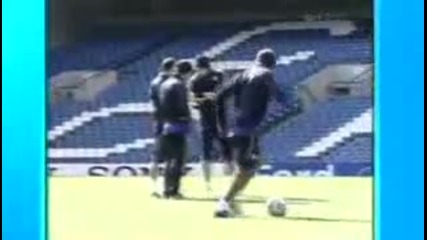 Amazing Drogba skill in training.