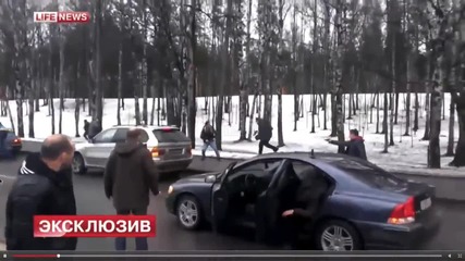 Престрелка на пътното платно в Санкт Петербург