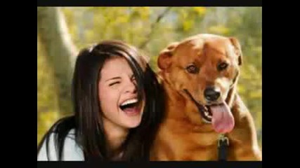 Selena Gomez and her dog photos