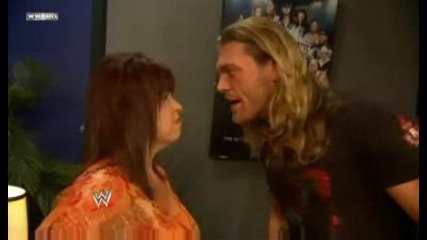 Wwe 500th Ep. Of Smack Down Vickie & Edge [ Backstage ]
