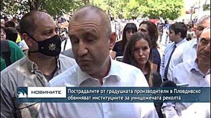 Пострадалите от градушката производители в Пловдивско обвиняват институциите за унищожената реколта