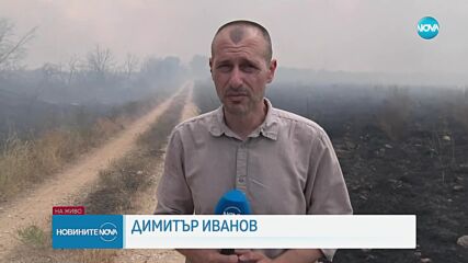 Голям пожар пламна край Свиленград, огънят е обхванал и гора