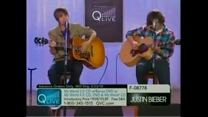 Justin Bieber - One Less Lonely Girl (наживо в Qvc ) 