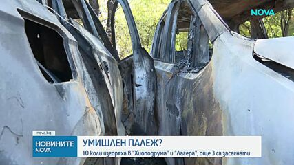 Запалиха десет автомобила в София
