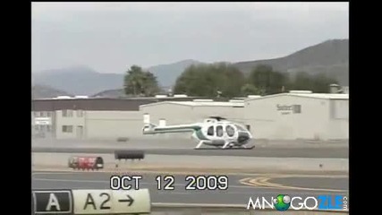 Екстремно кацане на хеликоптер