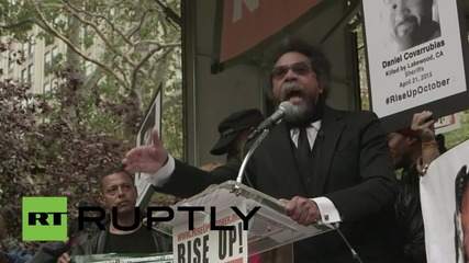 USA: Cornel West slams white supremacy at Rise Up October rally in NYC