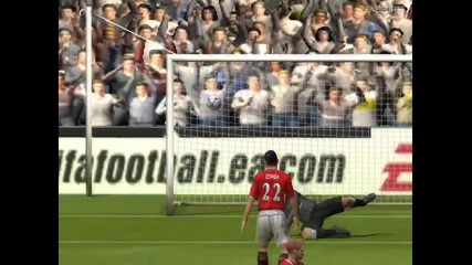 Fifa 2005 gameplay - Chelsea vs. Man Utd Hq