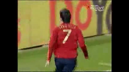 spain vs. england 2 - 0 david villa goal friendly game... 