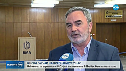 Още 8 нови случая на COVID-19 у нас