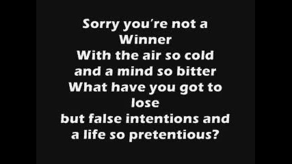 Enter Shikari - Sorry Youre Not A Winner Lyrics 