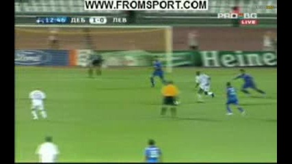Дебрецен - Левски 2:0 Супер гол на Варга