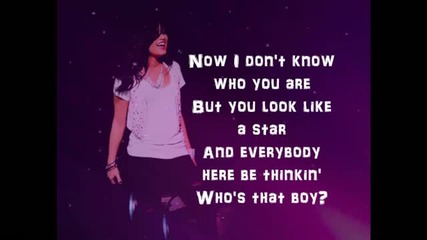 Demi Lovato ft. Dev - Who's that Boy __ Lyrics - Youtube