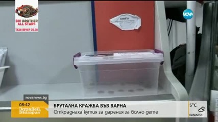 Откраднаха кутия с дарения за болно дете
