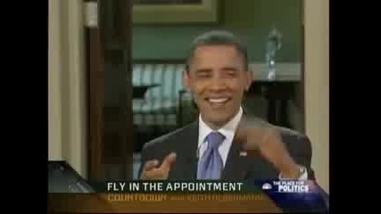 Обама Убива Муха В Ефир - Live !!!
