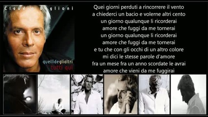 Claudio Baglioni 18. Amore che vieni amore che che vai