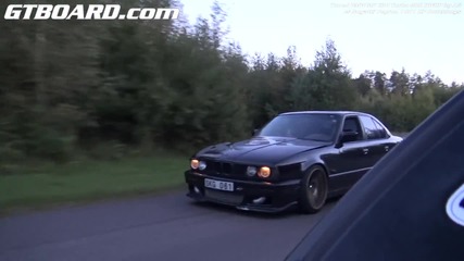 1001 Hp Bugatti Veyron vs Bmw M5 E34 Turbo 900 Hp Вижте резултата!