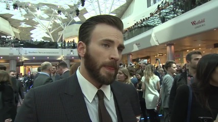 Звездата Крис Еванс говори за филма си Отмъстителите: Ерата на Ултрон (2015)