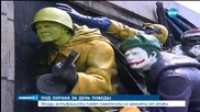 Паметникът на Съветската армия под охрана преди 9 май