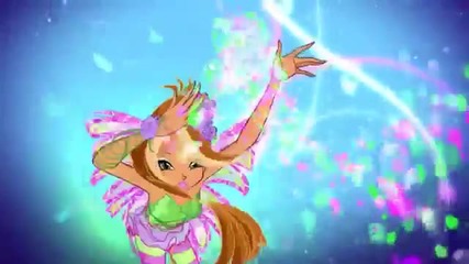 Winx Club Flora Full Sirenix Transformation - Клуб Уинкс Флора Сиреникс Цялата