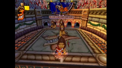 Crash Bandicoot 3 - Boss 01 Tiny Tiger - Super Charged Body Slam 