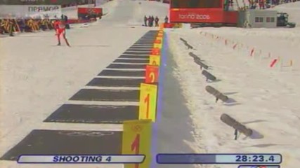 Биатлон н2006 Мъже преследване 12.5 км