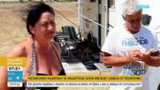Стълпотворение от каравани и палатки между Шабленския фар и Тюленово