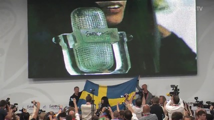 Press Conference by Loreen (winner 2012 Eurovision Song Contest)