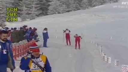 Womens 4x5km Relay at World Championship 1982 Oslo Holmenkollen