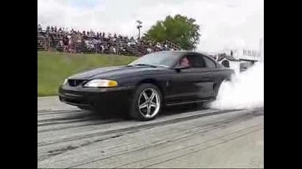 Burnout на Ford Mustang Cobra 