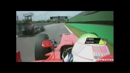 Фелипе Маса отпада от 2 - рата тренировка - Формула 1 Бразилия 2010 