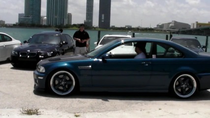 Най - красивите ое Cec Wheels Bmw M3 Meet - Photo Op Miami Skyline 